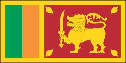 Sri Lanka - Printed 1 yard Flag