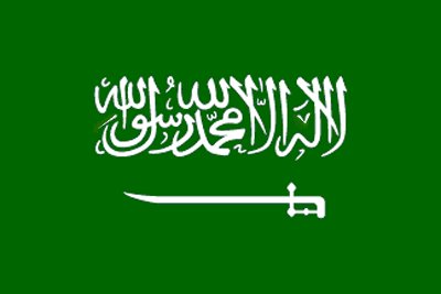 Saudi Arabia - Printed 3' x 2' (91cm x 62cm) Flag