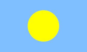 Palau - Sewn 0.75 yard Flag