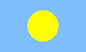 Palau - Sewn 0.75 yard Flag