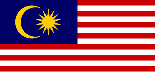 Malaysia - Sewn 0.5 yard Flag