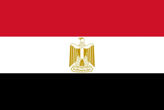 Egypt - Sewn 0.5 yard Flag