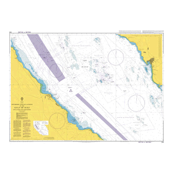Red Sea – Egypt, Offshore Installations in the Gulf of Suez including Ra's Shuqayr (Ras Shukheir)