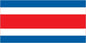 Costa Rica - Printed 0.75 yard Flag