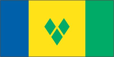 St Vincent & Grenadines - Sewn 1 yard Flag