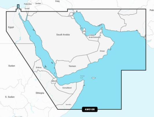 Regular Garmin Navionics Plus Gulf & Red Sea