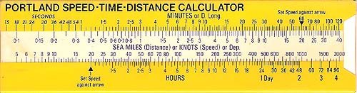 Portland Time, Speed & Distance Calculator (Regular)