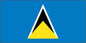 St Lucia - Sewn 1 yard Flag