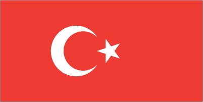 Turkey - Sewn 1 yard Flag