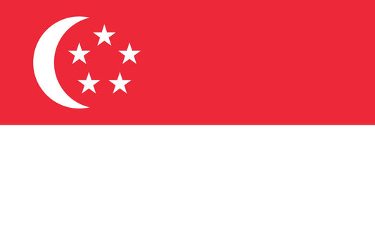 Singapore - Sewn 0.5 yard Flag