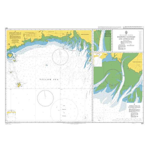 China and Korea - Yellow Sea, Dadong Gangqu and Approaches
