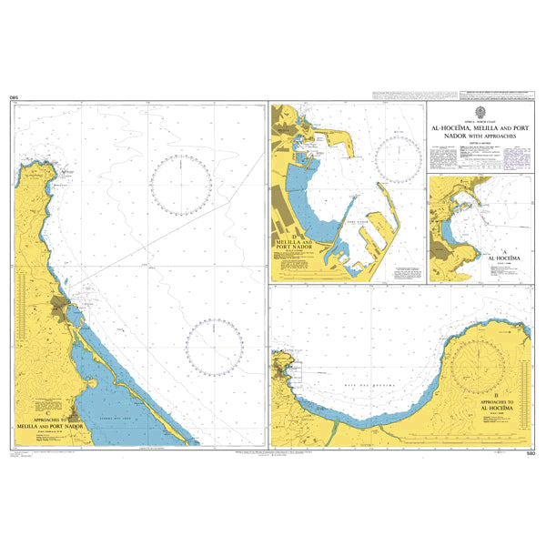 Al Hoceima, Melilla and Port Nador with Approaches