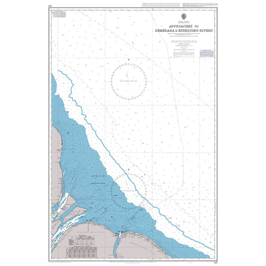 South America - Guyana, Approaches to Demerara and Essequibo Rivers