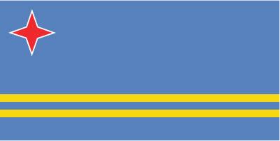 Aruba - Sewn 0.75 yard Flag