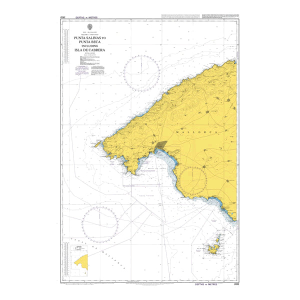 Spain - Islas Baleares, Mallorca - West Coast, Punta Salinas to Punta Beca including Isla de Cabrera