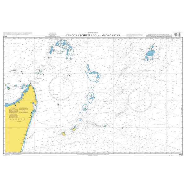 Indian Ocean, Chagos Archipelago to Madagascar