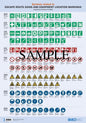 Poster - Escape Route Signs &amp; Equipment Location Markings (A2 Size)