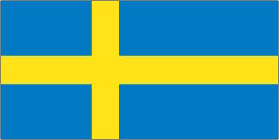 Sweden - Sewn 2 yard Flag (with Inglefield Clips)