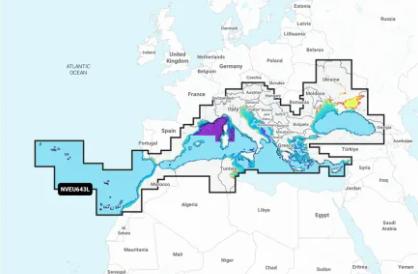 NVEU643L - Large Garmin Navionics Vision Plus - Mediterranean and Black Sea