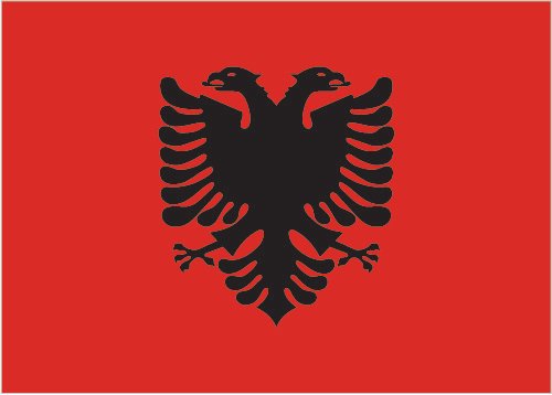 Albania - Printed 0.75 yard Flag