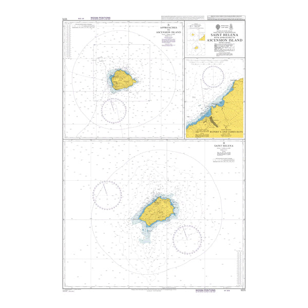 South Atlantic Ocean, Saint Helena Dependencies, Saint Helena with Approaches to Ascension Island
