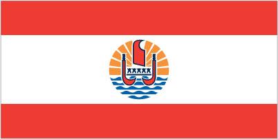 French Polynesia - Sewn 1.5 yard Flag