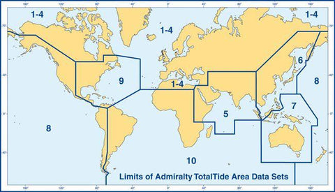 Admiralty TotalTide (ATT), Europe, Northern Waters, and Mediterranean
