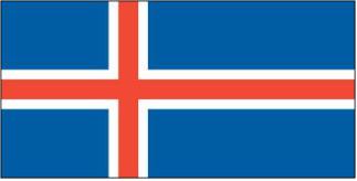 Iceland - Sewn 1 yard Flag