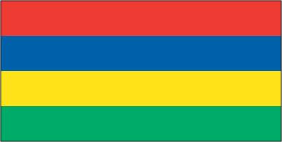 Mauritius - Sewn 0.75 yard Flag