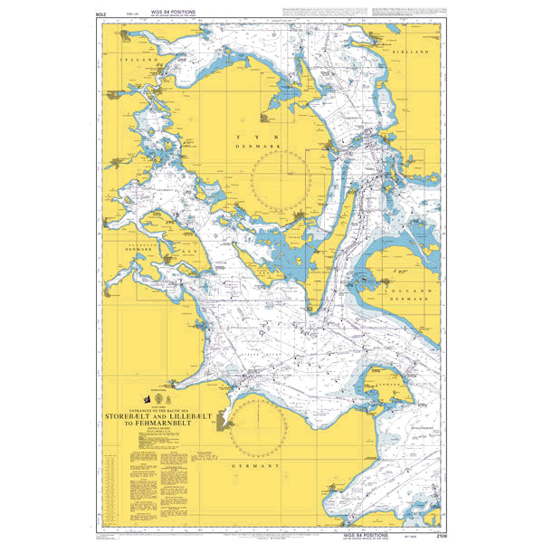 Entrances to the Baltic Sea, Storebælt and Lillebælt to Fehmarn Belt