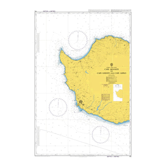 Cyprus - West Coast, Cape Arnauti to Cape Limniti and Cape Aspro