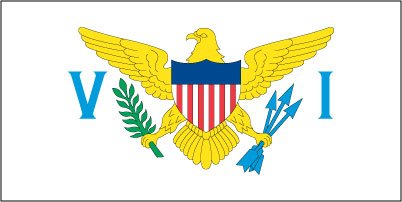 US Virgin Islands - Printed 1 yard Flag