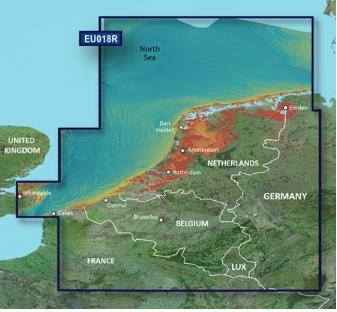 VEU018R - Regular BlueChart g3 Vision  - Benelux Offshore & Inland
