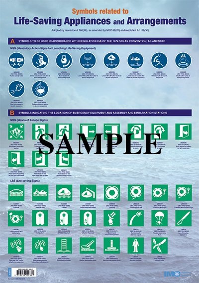 Poster: Symbols related to Life-Saving Appliances &  Arrangements