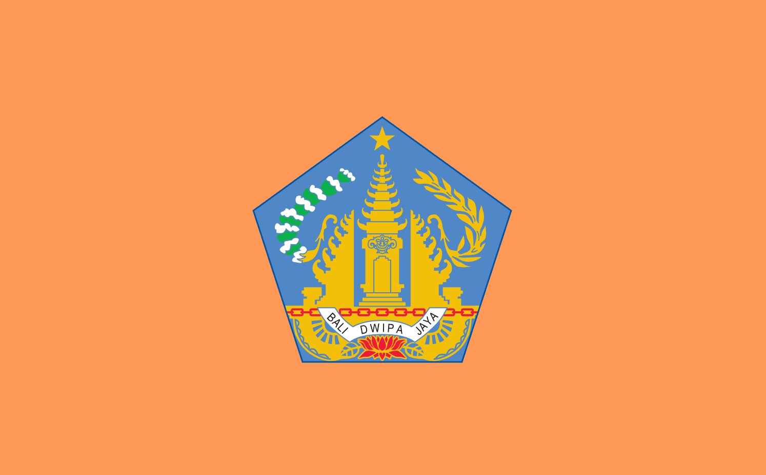 Bali - Printed 1 yard Flag