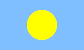 Palau - Sewn 1 yard Flag