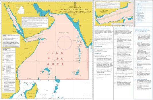 Maritime Security Chart, Red Sea, Gulf of Aden and Arabian Sea