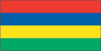 Mauritius - Printed 0.75 yard Flag