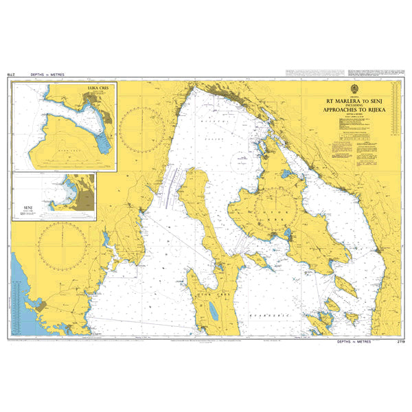 Croatia, Rt Marlera to Senj including Approaches to Rijeka. 