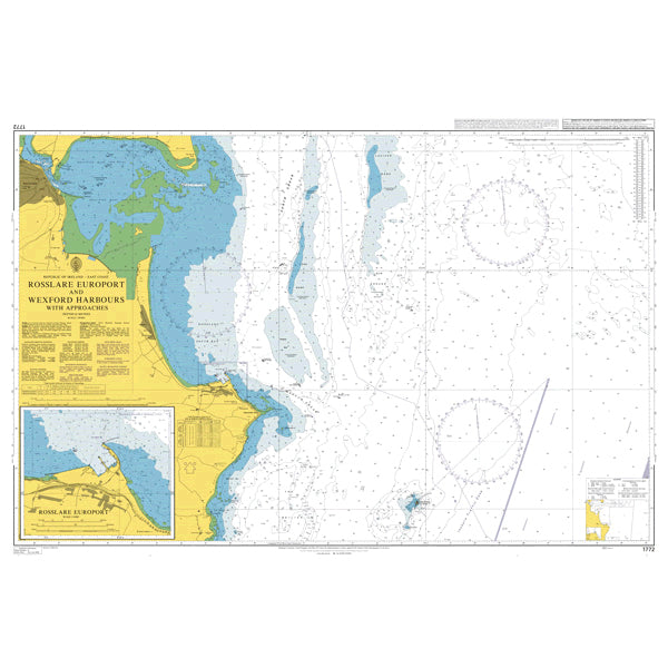 Ireland - East Coast, Rosslare Europort and Wexford Harbours with Approaches