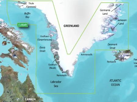 VEU064R - Regular BlueChart g3 Vision - Greenland