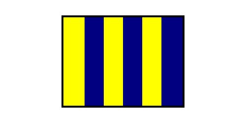 Code G - Printed 30 x 24cm Flag