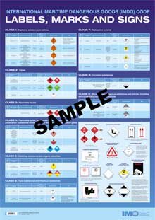 Wall Chart: IMDG Code Labels, Marks &amp; Signs, 2021