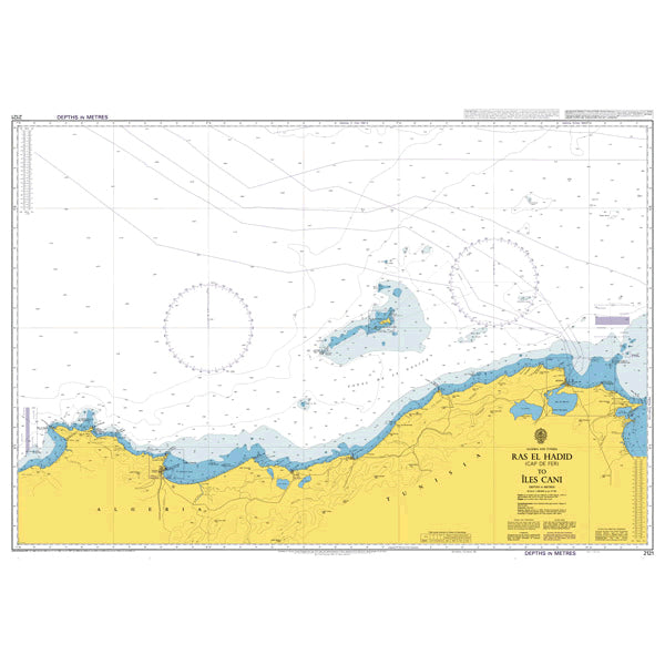 Algeria and Tunisia, Cap de Fer (Ras el Hadid) to Îles Cani