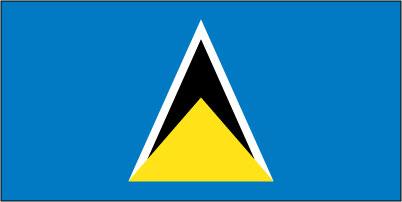 St Lucia - Sewn 1.25 yard Flag