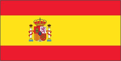 Spain (crest) - Printed 0.75 yard Flag