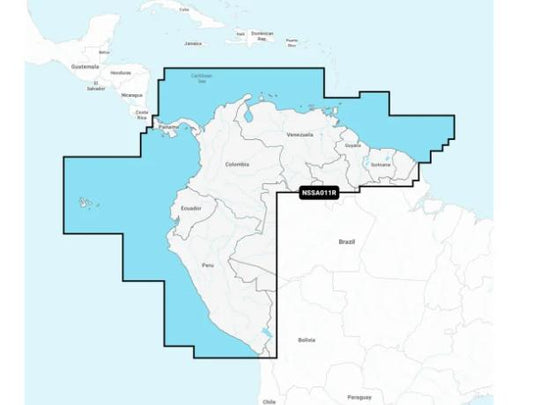 NSSA011R - Regular Garmin Navionics Plus - South America, North