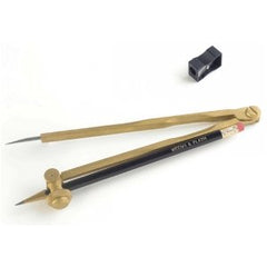 Weems & Plath - Professional Brass Pencil Compass, pencil & sharpener