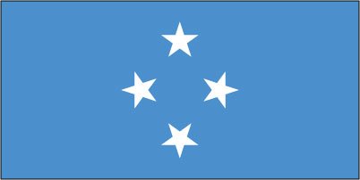 Micronesia - Sewn 1 yard Flag