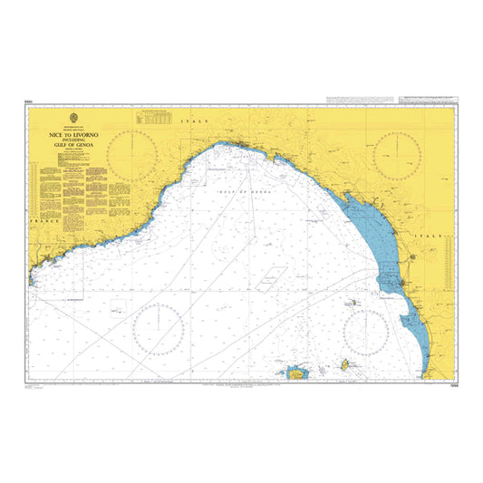 Mediterranean Sea, France and Italy, Nice to Livorno including Gulf of Genoa